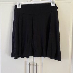 Woman’s black skort
